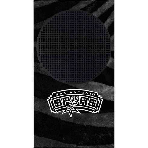 NBA San Antonio Spurs Black Animal Print Xbox Series S Console Skin